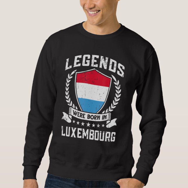 Sudadera Vintage Luxembourgish Flag (Anverso)