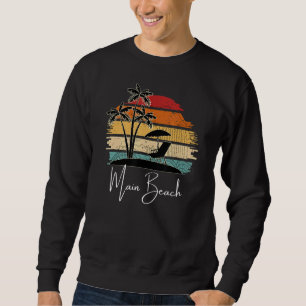 Sudadera Vintage Main Beach Palm Trees Spring & Summer