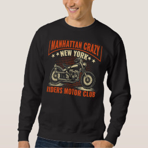 Sudadera Vintage Manhattan Crazy Riders Club Biker