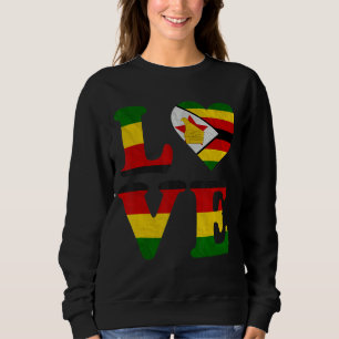 Sudadera Vintage me encanta la raíz zimbabuense de la bande