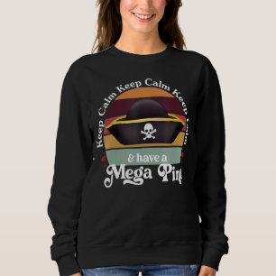 Sudadera Vintage Mega Pin Mantén La Calma Y Ten Un Mega Pin