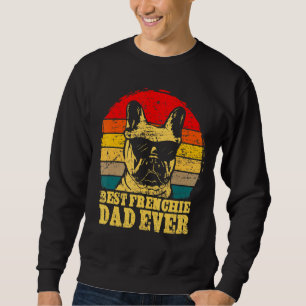 Sudadera Vintage Mens Mejor Frenchie Papá Nunca Papi Francé