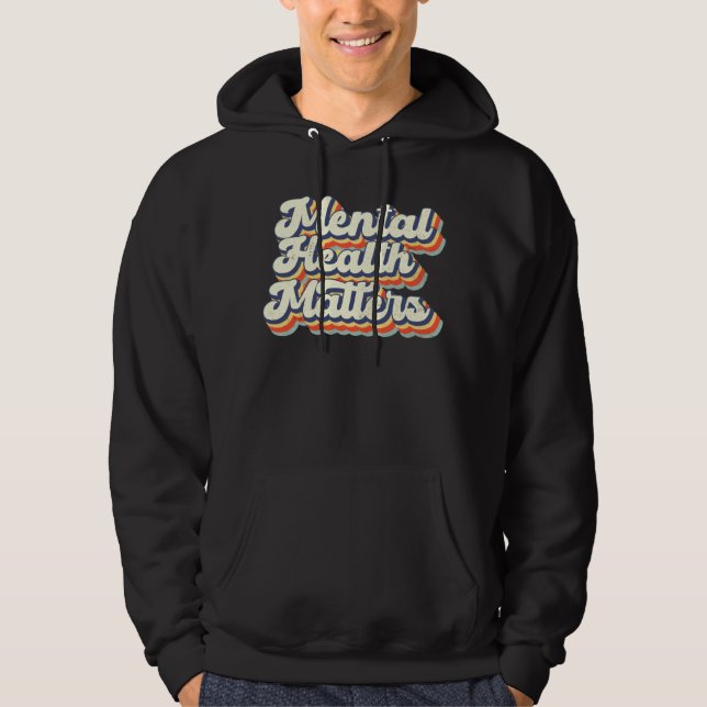 Sudadera Vintage Mental Health Matters Human Brain Illness  (Anverso)