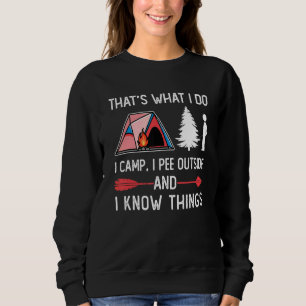 Sudadera Vintage Meo Fuera Camping Chiste Senderismo Campam
