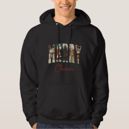 Sudadera Vintage Merry Christmas Hoodie