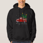 Sudadera Vintage Merry Christmas Red Truck Christmas Tree S<br><div class="desc">Vintage Merry Christmas Red Truck Christmas Tree Snow</div>
