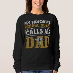 Sudadera Vintage mi enfermera escolar favorita me llama pap