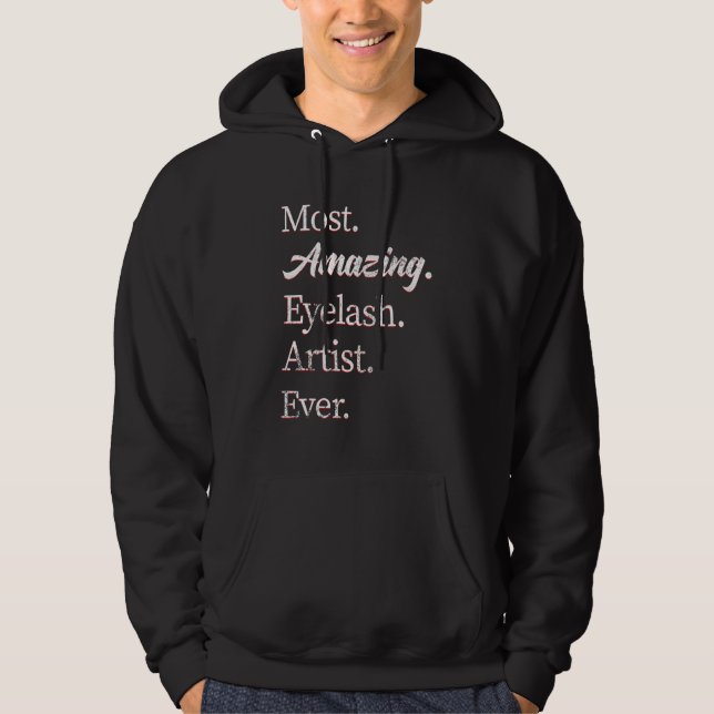 Sudadera Vintage Most Amazing Eyelash Artist (Anverso)