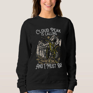 Sudadera Vintage Mountain Bike Cloud Peak is calling I must