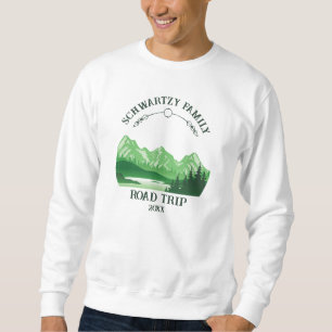 Sudadera Vintage Mountain Sunset lago al aire libre Retret