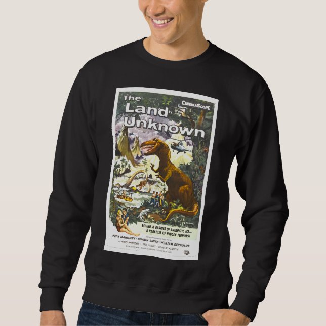 Sudadera Vintage Movie Poster Lands Unknown Dinosaur  (Anverso)