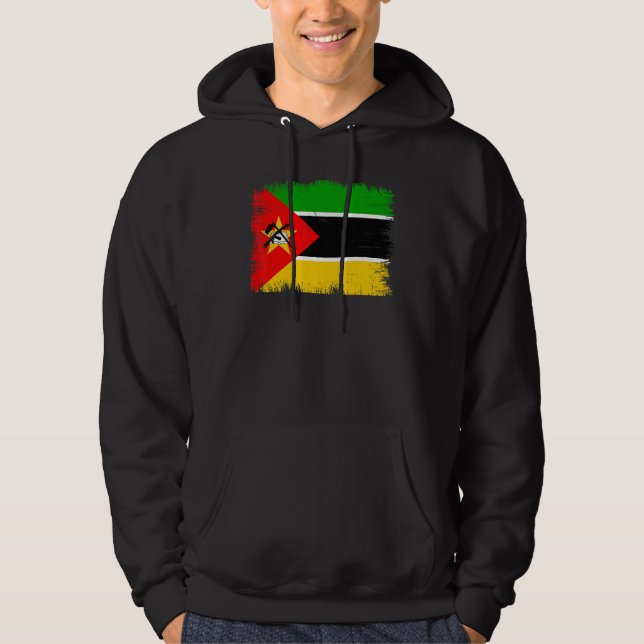 Sudadera Vintage Mozambique Flag Mozambican Independence Da (Anverso)