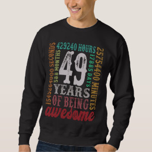 Sudadera Vintage nacido en 1975 49º cumpleaños 49 años Retr