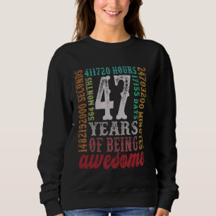 Sudadera Vintage nacido en 1977 47 cumpleaños retro 47 años