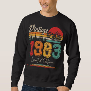 Sudadera Vintage Nacido En 1983 Fiesta Boda A