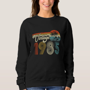 Sudadera Vintage nacido en 1985 Regalos Retro 40 cumpleaños