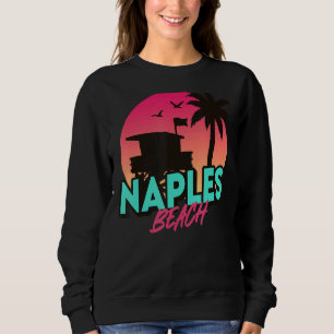 Sudadera Vintage Nápoles Beach Florida Palm Trees Fl Retro