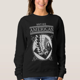 Sudadera Vintage Native American Skull Headdress - Nativo A