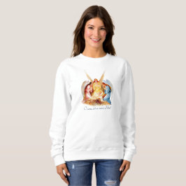 Sudadera VINTAGE NAVIDAD Natividad Angel Christian