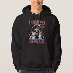 Sudadera Vintage necesito más espacio galaxia cráneo de azú