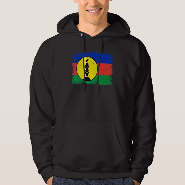 Sudadera Vintage New Caledonia Flag New Caledonian Independ (Anverso)