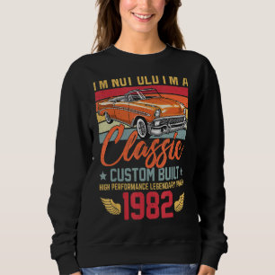 Sudadera Vintage No soy viejo Soy un clásico nacido en 1982