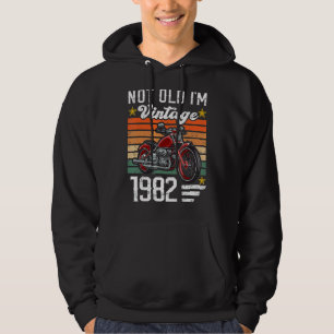 Sudadera Vintage Not Old I'm 1982 Classic Motorcycle Birth