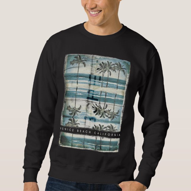 Sudadera Vintage Palmeras Venice Beach (Anverso)