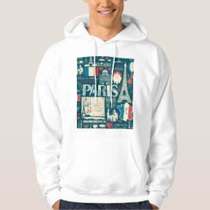 Sudadera Vintage parisino: Elegancia de la República France
