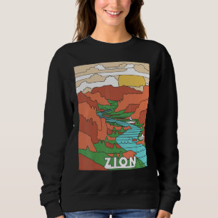 Sudadera Vintage Parque Nacional Zion: Aterrizan los ángele