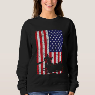 Sudadera Vintage Patriótico UAS Bandera Estadounidense Kaya
