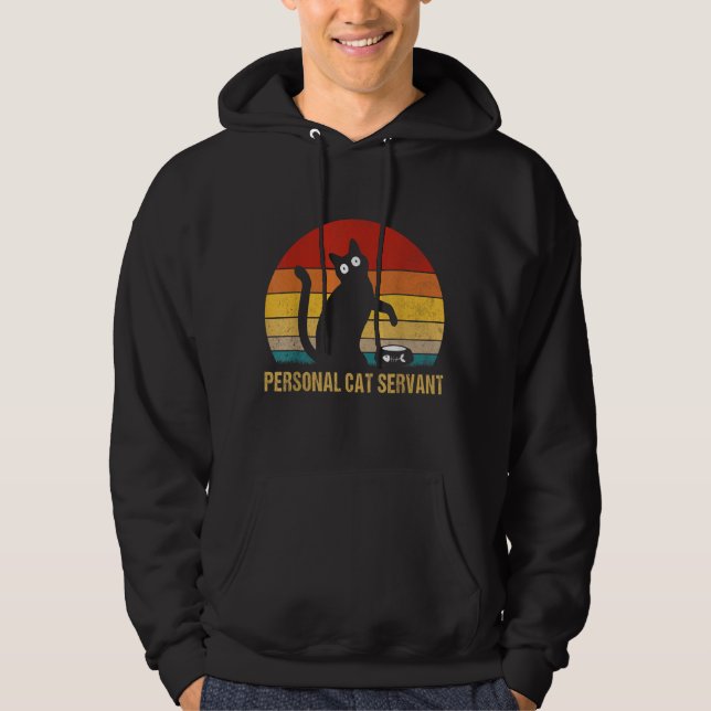 Sudadera Vintage personal del servidor de gato (Anverso)