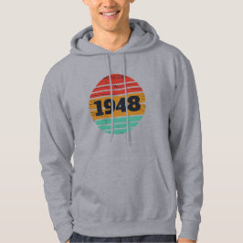 Sudadera vintage personalizado de 75 años