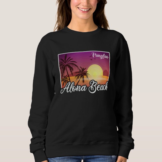 Sudadera Vintage Philippines Vacation Travel Alona Beach Pa (Anverso)