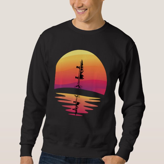 Sudadera Vintage Pine Snowboard Snowboard Tee (Anverso)