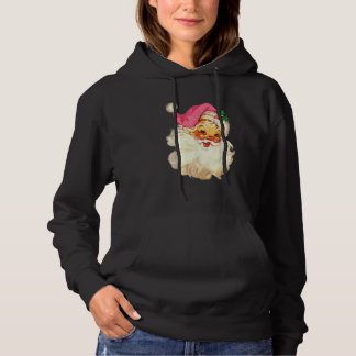 Sudadera Vintage Pink Santa Claus Pink Christmas Design