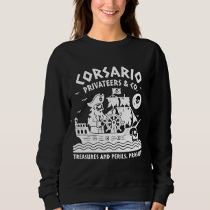 Sudadera Vintage Pirate Linocut Shirt - Corsario Privateers