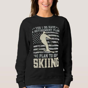 Sudadera Vintage Plan De Jubilación De Bandera De Estados U