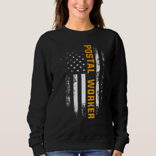 Sudadera Vintage Postal Worker American Flag Us Postal Serv
