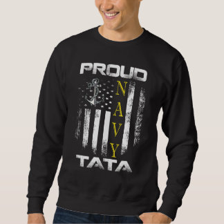 Sudadera Vintage Proud Navy Tata With American Flag