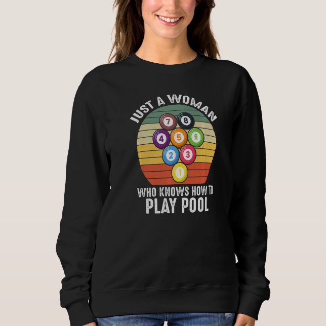 Sudadera Vintage Quote Pool Billiard 8 Ball   (Anverso)