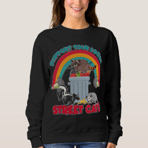 Sudadera Vintage Raccoon Opossum Skunk Apoye tu calle