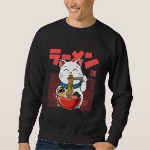 Sudadera Vintage Ramen Maneki Neko