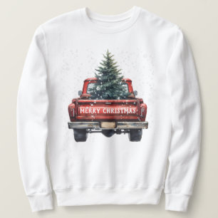 Sudadera Vintage Red Truck Merry Christmas