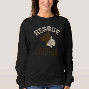 Sudadera Vintage Rescue Squad Animal Wild Cats Dogs Adoptio