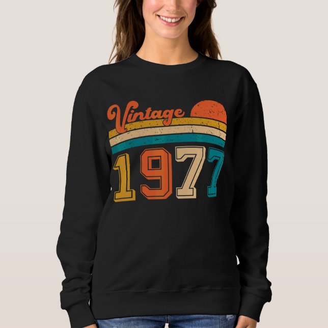 Sudadera Vintage retro 1977 (Anverso)