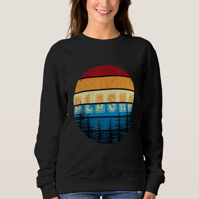 Sudadera Vintage Retro Alaska  alaska day (Anverso)