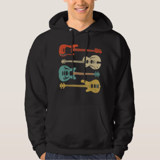 Sudadera Vintage Retro Bass Guitar