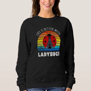 Sudadera Vintage Retro Con Insectos Animales De Ladybugs