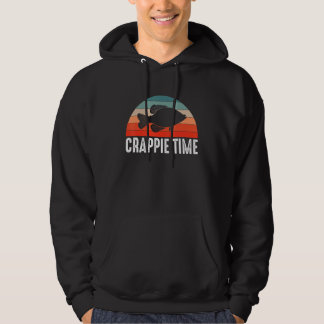 Sudadera Vintage Retro Crappie Time Fisherman